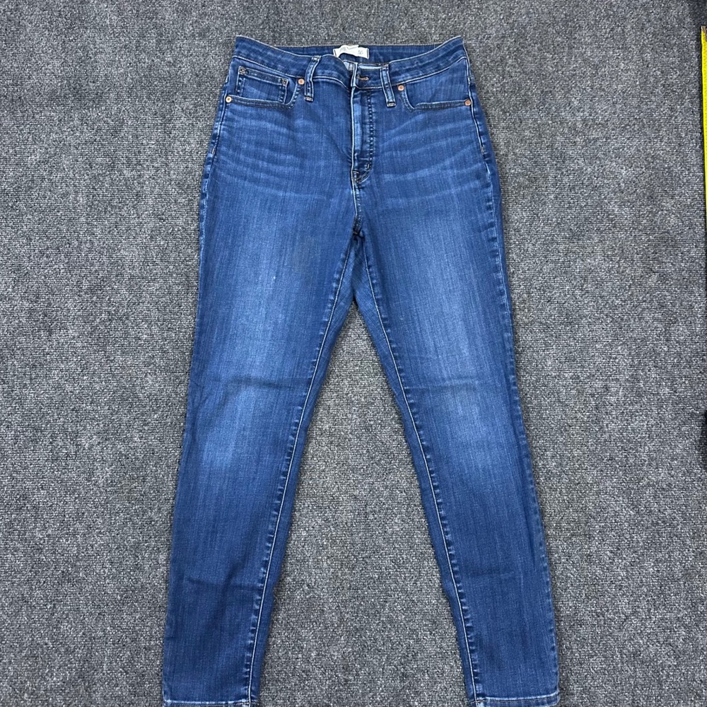 Madewell Curvy High-Rise Skinny Jeans Size 29 Medium Wash Blue Tencel Blend